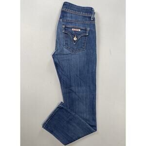 Hudson Flap Pocket Straight Leg Lightweight Stretch Jeans. Women's 26, GUC!
